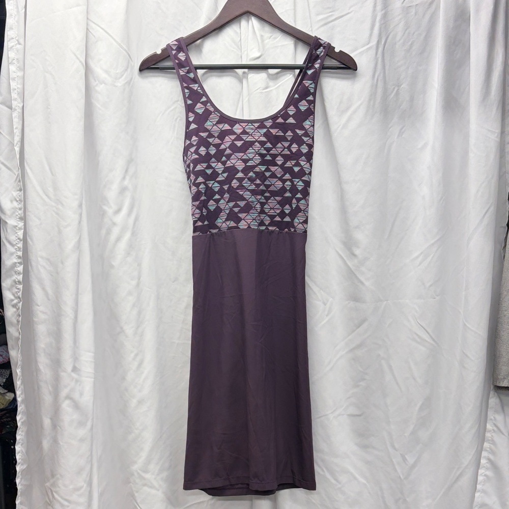 Smartwool Purple Geometric Midi Dress